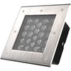 24W LED įleidžiamas į žemę lauko šviestuvas INGROUND SQUARE, juodas, 3000K, 45°, DALI, IP67
