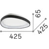 24W LED lubinis šviestuvas GEMINI, žalvario sp., 2700K, 341453