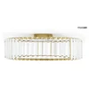 Lubinis šviestuvas 24W LED paviršinis šviestuvas CROWN 50, aukso sp., 3000K
