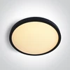 Lubinis šviestuvas 24W LED paviršinis šviestuvas, juodos sp., 2800/3300/4000K, 300mm, UGR19, 62020CU/B/V