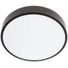 Lubinis šviestuvas 24W LED plafonas KNOB, matinės juodos sp., 3000/6500K
