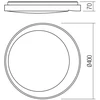 Lubinis šviestuvas 24W LED plafonas PADDY, matinės baltos/aukso sp., 4000K