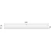 24W LED sieninis šviestuvas ERMES, chromo sp., 3000K, IP44, 01-2293