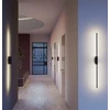24W LED sieninis šviestuvas STICK, juodas, 3000K, dimeriuojamas sensoriumi, 01-2791