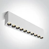 Lubinis šviestuvas 24W paviršinis šviestuvas, baltas, 3000K, 12124H/W/W