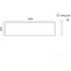 25/36/40W LED panelė CAPRI, balta, 3000/4000/5700K, IP44, 30x120cm