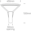 25-75W LED gatvės šviestuvas, juodas, 2700/3300/4000K, IP66, 70112/B/V