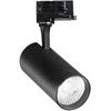 25W LED akcentinis šviestuvas į 3 fazių bėgelį FOX, juodas, 4000K, 322377