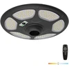 25W LED gatvės šviestuvas su saulės baterija SOLSUMI CIRCLE, juodas, 4000K, su judesio davikliu, IP54