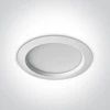 25W LED įleidžiamas vonios šviestuvas, baltas, 3000/4000/5000K, IP54, 10125B/W/V