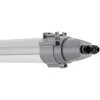 25W LED linijinis šviestuvas DAMP PROOF MAX 600, pilkas, 4000K, 133°x107°