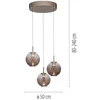 25W LED pakabinamas šviestuvas E-INFINITY, bronzos sp., 2200-5000K, dimeriuojamas, reguliuojamo aukščio