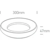 Lubinis šviestuvas 25W LED plafonas, juodas, 3000K, 67402/B/W