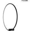 25W LED sieninis šviestuvas HOOP 60, juodas, 3000K