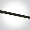 25W LED šviestuvas į 3 fazių bėgelius, juodas, 3000/4000/5000K, 65025T/B/V