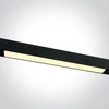 25W LED šviestuvas į magnetines sistemas MAXI, juodas, 3000/4000K, 48V, 120º, DALI, 42100BL/B/V