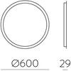 Sieninis šviestuvas 25W LED šviestuvas - veidrodis PETRA, chromo sp., 3000K, IP44, A3804101