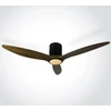 Lubinis šviestuvas 25W ventiliatorius su dimeriuojamu 22W LED šviestuvu, juodas/tamsaus medžio sp., 3000/4000/5500K, 6312DC/B/V