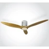 Lubinis šviestuvas 25W ventiliatorius su dimeriuojamu 22W LED šviestuvu, baltas/šviesaus medžio sp., 3000/4000/5500K, 6312LC/W/V