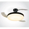 Lubinis šviestuvas 25W ventiliatorius su dimeriuojamu 32W LED šviestuvu, juodas, 3000/4000/5500K, 6300/B/V