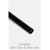 Lubinis šviestuvas 25W ventiliatorius su dimeriuojamu 32W LED šviestuvu, juodas, 3000/4000/5500K, 6300/B/V