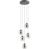 26W LED pakabinamas šviestuvas KHADI, juodos/dūmų sp., 3000K, dimeriuojamas, 01-3488