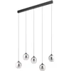 26W LED pakabinamas šviestuvas KHADI, juodos/dūmų sp., 3000K, dimeriuojamas, 01-3490