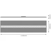 27,5W LED panelė LOUVER, juoda, 4000K, DALI, 120x30cm