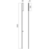 27W LED sieninis šviestuvas TWIG, matinės juodos sp., 3000K, dimeriuojamas, 01-3710