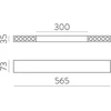 28W LED linijinis šviestuvas - modulis INVISIBLE, juodas, 3000K, šviestuvus galima jungti tarpusavyje, C3980100N
