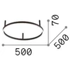 29W LED lubinis šviestuvas ORACLE SLIM, juodas, 4000K, 341903
