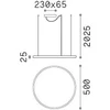 29W LED pakabinamas šviestuvas ORACLE SLIM, juodas, 2700K, 342009