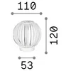 2W LED įkraunamas stalo šviestuvas DIAMOND, skaidrus, 3000K, dimeriuojamas, 343488