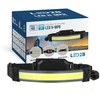 2W LED įkraunamas žibintuvėlis ant galvos H-MPR LED2B, juodas, 6000K/raudona šviesos sp.