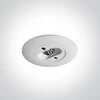 2W LED įleidžiamas avarinis šviestuvas, baltas, 6000K, 89002