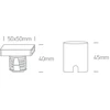 2W LED įleidžiamas sieninis lauko šviestuvas, baltas, 3000K, 68074A/W/W
