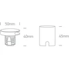 2W LED įleidžiamas sieninis lauko šviestuvas, juodas, 3000K, 68074/B/W