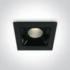 2W LED įleidžiamas šviestuvas, juodas, 3000K, 50102B/B/W