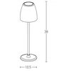 2W LED pastatomas lauko šviestuvas, baltas, 3000K, dimeriuojamas, su baterija, E193