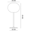 2W LED stalo šviestuvas VENEZIA S, juodos/baltos sp., 2700K, IP54, su baterija