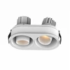 2x10W LED įleidžiamas šviestuvas, baltas, 3000K, IP44, S175