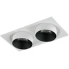 2x15W LED įleidžiamas šviestuvas OUTSIDER, baltas, 4000K