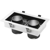 2x20W LED įleidžiamas šviestuvas APOLLO, juodas, 3000K