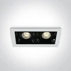 2x2W LED įleidžiamas šviestuvas, baltas, 3000K, 50202B/W/W