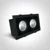 2x30W LED įleidžiamas pakreipiamas šviestuvas, juodas, 3000K, 51230/B/W