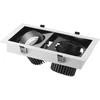 2x30W LED įleidžiamas šviestuvas APOLLO, juodas, 3000K
