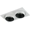 2x30W LED įleidžiamas šviestuvas OUTSIDER, baltas, 4000K