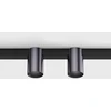2x3,5W LED šviestuvas TUB OUT į magnetinę sistemą MINI_LINE 42, juodas, 3000K, dimeriuojamas