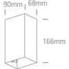 2x3W LED sieninis šviestuvas, juodas, 3000K, 67398A/B/W