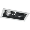 2x45W LED įleidžiamas šviestuvas APOLLO, juodas, 4000K